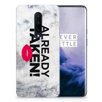 OnePlus 7 Pro | Siliconen hoesje | met naam Already Taken White - thumbnail