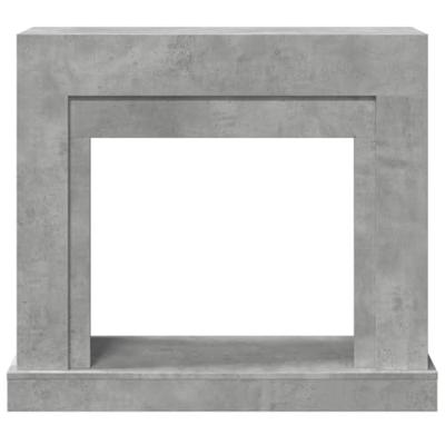 Haardombouw 100x30x87,5 cm bewerkt hout betongrijs - thumbnail