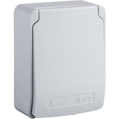 Schneider Electric 81143 Aanbouwcontactdoos IP65 Grijs (RAL 7035)