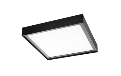 Disc 285x285 zwart 2700K LED 22W + sensor