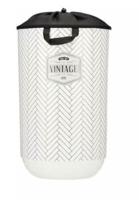 Wasmand Kipit Vintage Wit Stof Plastic 40 L 34 x 52,5 x 34 cm (4 Stuks) - thumbnail