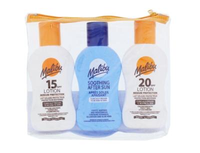 Malibu Malibu Zonnebrand 100ml SPF15,20&After Sun Set van 3 Malibu Malibu Zonnebrand 100ml SPF15,20&After Sun Set van 3