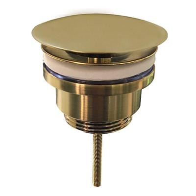 Wiesbaden Vaste Waste Caral Niet Afsluitbaar 5/4 Geborsteld Messing Goud