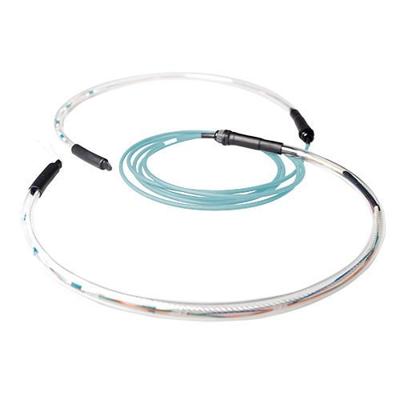 ACT RL2420 Prefab Glasvezel Kabel Multimode OM3 4-voudig LC Connectoren - 200 meter