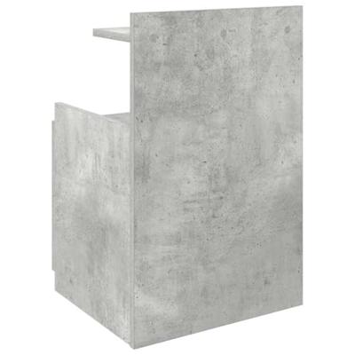 Nachtkastje met 2 lades 40x36,5x62 cm betongrijs