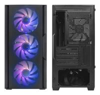 ATX Semi-toren BehuizingCoolBox COO-CHA-GM220B-0 Zwart - thumbnail