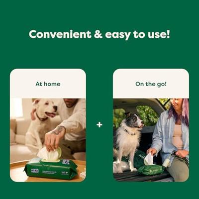 Earth Rated dog wipes geurloos composteerbaar - thumbnail