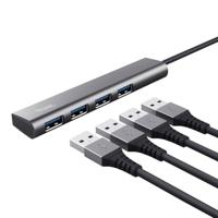 Trust Halyx-4-port USB-C (USB 3.2 Gen 2) multiport hub 1 + 4 poorten Donkergrijs - thumbnail