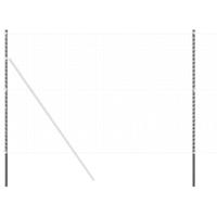Hekpalen 12 pcs Grijs 210 cm Poedergecoat staal - thumbnail