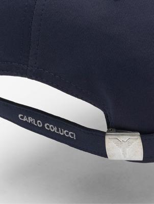 Carlo Colucci / snapback cap Classic in blauw Carlo Colucci / snapback cap Classic in blauw