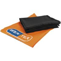 Wentex Pipe and drape doek 330x300cm medium gloss zwart geplooid - thumbnail