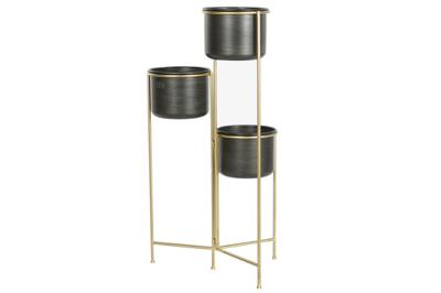 Grondlegger DKD Home Decor 30 x 21 x 80 cm Zwart Gouden Metaal Grondlegger DKD Home Decor 30 x 21 x 80 cm Zwart Gouden Metaal