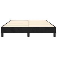 Bedframe zonder matras 140x200 cm fluweel zwart - thumbnail