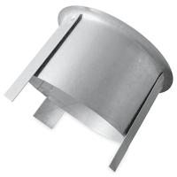 Platte Tuit Ø 100mm Met Klem Voor In Systeemplafond H=60mm - thumbnail