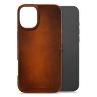 Mobilize Magsafe Compatible Premium Leather Case Apple iPhone 16 Plus Burned Cognac - thumbnail