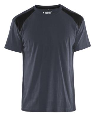 Blåkläder T-Shirt bicolour 33791042 | Donkergrijs/Zwart | Maat 3XL - 7330509604472