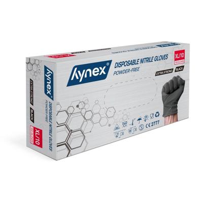 Handschoen hynex nitril xl zwart 5gr 100 stuk Handschoen hynex nitril xl zwart 5gr 100 stuk
