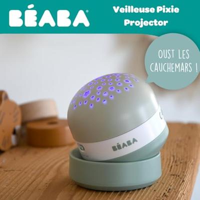 Pixie projector BEABA nachtlampje saliegroen Pixie projector BEABA nachtlampje saliegroen