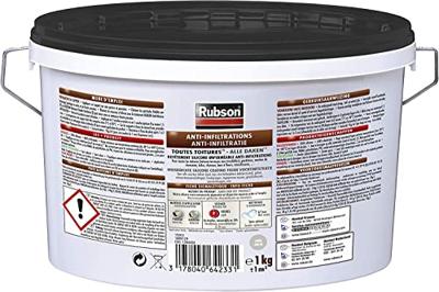 RUBSON Anti-infiltratie Alle daken Zwart 1kg