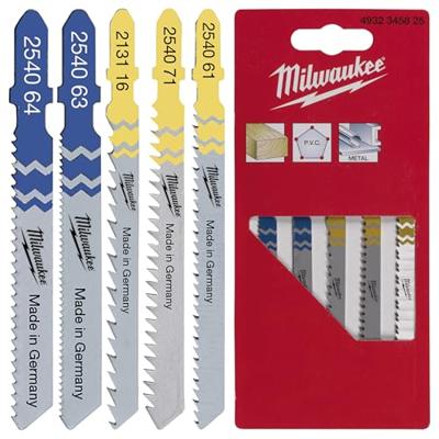 Milwaukee Set decoupeerzaagbladen - T-schachtopname Set - VE=5 - 4932345825