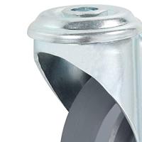 VidaXL Zwenkwielen met boutgaten 4 st 100 mm - thumbnail