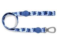 Morso hondenriem gerecycled splash blauw - thumbnail