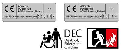 ASSA ABLOY DC700 Design Cam-Motion deurdranger EN 3-6 | exclusief arm | kleur zilver EV1. | 170 - 10 ° - A000304122