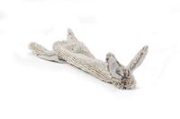 Flatino pluche hondenspeeltje konijn beige 30 cm - thumbnail