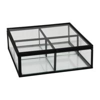 Theedoos - 15x15x5.5 - zwart - thumbnail