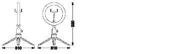 OSRAM HOMELIGHTING Linear LED Mobile Ring Desktop 4099854497612 LED-ringlamp 5.50 W Zwart OSRAM HOMELIGHTING Linear LED Mobile Ring Desktop 4099854497612 LED-ringlamp 5.50 W Zwart