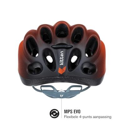 Buzaglo Catlike kinderhelm kitten maat s 52-55cm oranje