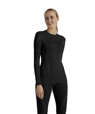 Falke LS Wool-Tech Shirt Dames Black XS - thumbnail
