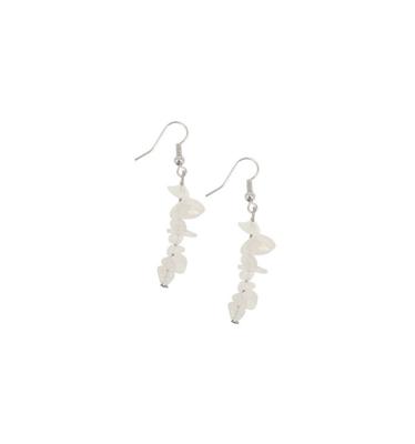 Oorbellen Jade Wit Splitsteen