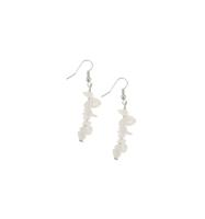 Oorbellen Jade Wit Splitsteen - thumbnail