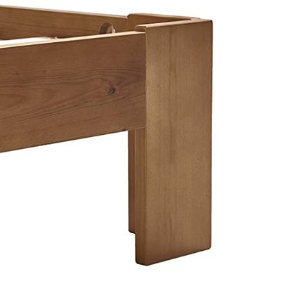 Bedframe massief grenenhout honingbruin 90x200 cm