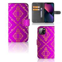 Wallet Case Apple iPhone 13 Barok Roze - thumbnail