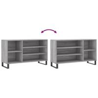 Schoenenkast 102x36x60 cm bewerkt hout sonoma grijs - thumbnail