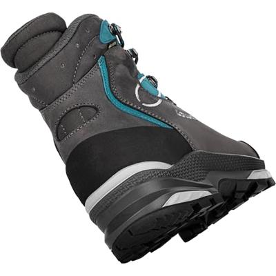 Lowa Mauria Evo GTX Hoge Wandelschoen Dames Anthracite/Turquoise 6 Lowa Mauria Evo GTX Hoge Wandelschoen Dames Anthracite/Turquoise 6