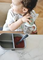 Maaltijdset Les Essentiels 4-delig BEABA in siliconen saliegroen - thumbnail