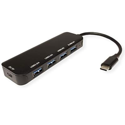 VALUE USB 3.2 Gen 1 hub, 4-poorts, type C aansluitkabel VALUE USB 3.2 Gen 1 hub, 4-poorts, type C aansluitkabel