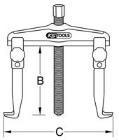 KS Tools 6251701 Poelietrekkerset Aantal haken: 3 - thumbnail