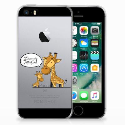 Apple iPhone SE | 5S Telefoonhoesje met Naam Giraffe Apple iPhone SE | 5S Telefoonhoesje met Naam Giraffe
