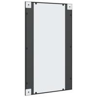 VidaXL Wandspiegel rechthoekig 60x100 cm ijzer zwart - thumbnail