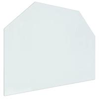 VidaXL Glasplaat openhaard zeshoekig 80x60 cm - thumbnail