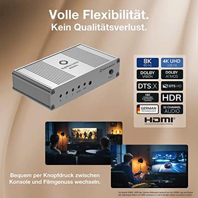 Oehlbach HighWay Switch 8K HDMI-switch 2 poorten Oehlbach HighWay Switch 8K HDMI-switch 2 poorten