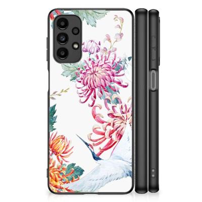 Samsung Galaxy A13 4G Dierenprint Telefoonhoesje Bird Flowers