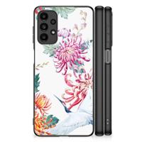 Samsung Galaxy A13 4G Dierenprint Telefoonhoesje Bird Flowers - thumbnail