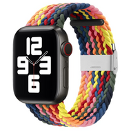 Braided nylon bandje - Multicolor Summer - Geschikt voor Apple Watch 44mm / 45mm / 46mm / 49mm - thumbnail