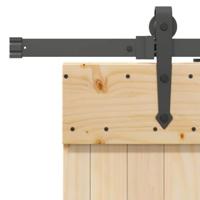 Schuifdeur met beslag 95x210 cm massief grenenhout - thumbnail