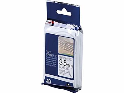 Brother TZe-N201 Labeltape ongelamineerd Tapekleur: Wit Tekstkleur: Zwart 3.5 mm 8 m - thumbnail